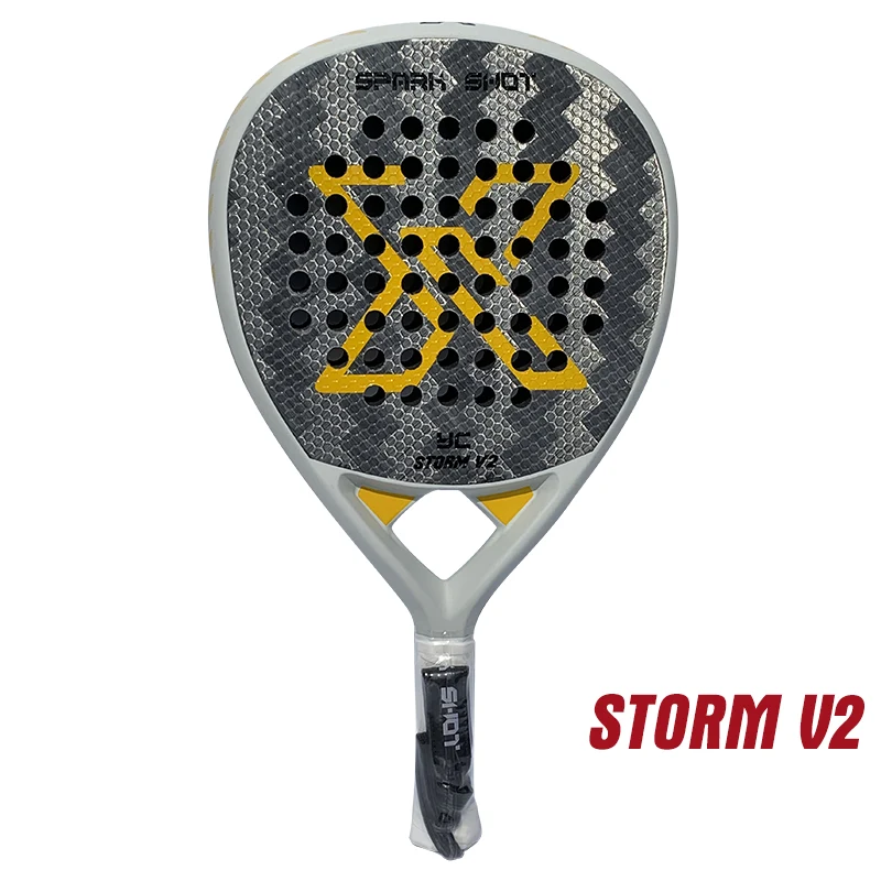 LUXURY 24K 명반 섬유 패들 라켓 STORM V2